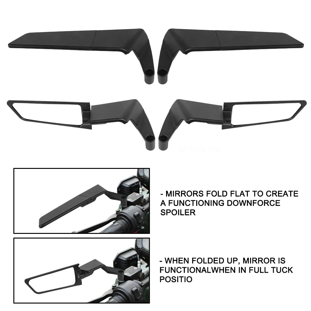 IMPORTED METAL Adjustable Aero Wing Mirrors – PAIR