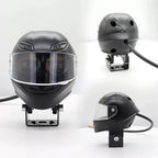 HIGH-POWER Dual-Color LED Helmet Safety Light (White + Amber)