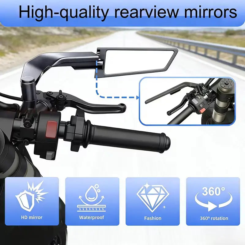 IMPORTED METAL Adjustable Aero Wing Mirrors – PAIR